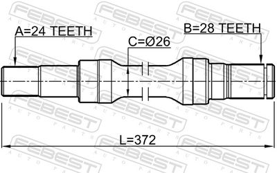 Приводной вал 0512-M323RH