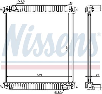 Hladnjak, hlađenje motora NISSENS 62341A
