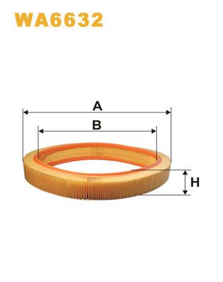 WIX FILTERS WA6632 Воздушный фильтр  для MERCEDES-BENZ SL (Мерседес Сл)