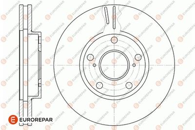 Тормозной диск EUROREPAR 1667867980 для TOYOTA SCEPTER