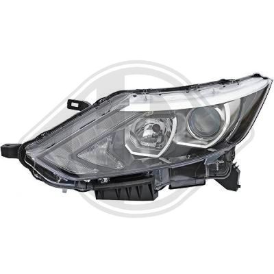 DIEDERICHS 6046881 Основная фара  для NISSAN QASHQAI (Ниссан Qашqаи)