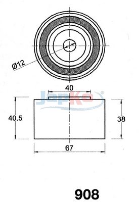 MECANISM TENSIONARE CUREA DISTRIBUTIE JAPKO 45908 1