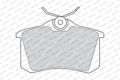 BREMSBELAGSATZ SCHEIBENBREMSE FERODO FDB541 1