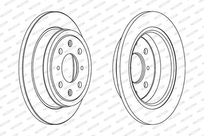 BREMSSCHEIBE FERODO DDF468 1