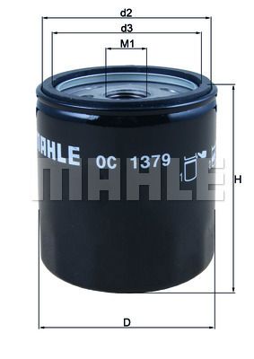 Масляный фильтр MAHLE OC 1379 для HARLEY-DAVIDSON 105th