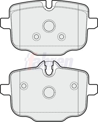 Fahren Brake Pad Set, disc brake FBP3705