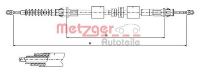 METZGER 11.5508 Трос ручного тормоза  для FORD COUGAR (Форд Коугар)