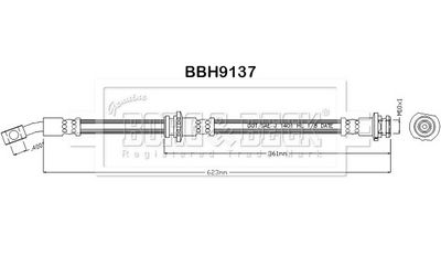 спирачен маркуч BORG & BECK BBH9137