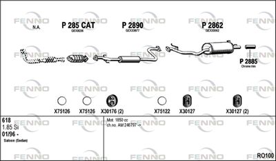 Układ wydechowy FENNO RO100