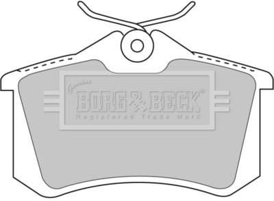 BORG & BECK BBP1778 Тормозные колодки и сигнализаторы  для RENAULT WIND (Рено Wинд)