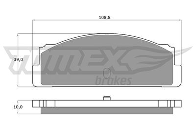 TOMEX Brakes TX 10-24 Тормозные колодки и сигнализаторы  для FIAT ARGENTA (Фиат Аргента)
