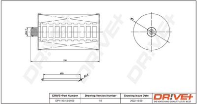 Топливный фильтр Dr!ve+ DP1110.13.0159 для VW CRAFTER