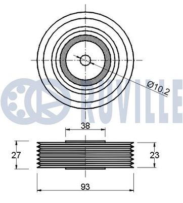 ROLA GHIDARE/CONDUCERE CUREA TRANSMISIE RUVILLE 540120 1