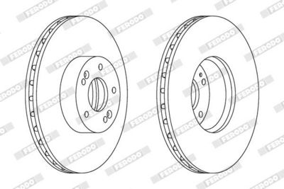 BREMSSCHEIBE FERODO DDF1631C1 1
