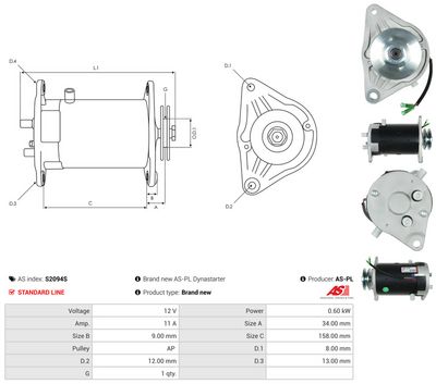GENERATOR START AS-PL S2094S 4