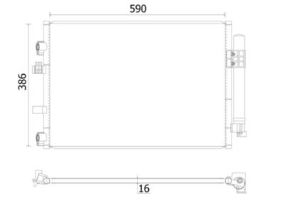 Condenser, air conditioning AC 930 000S