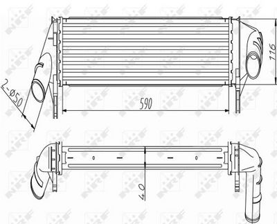 INTERCOOLER COMPRESOR NRF 30255 4