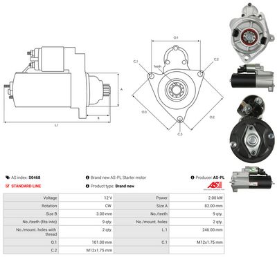 STARTER AS-PL S0468 4