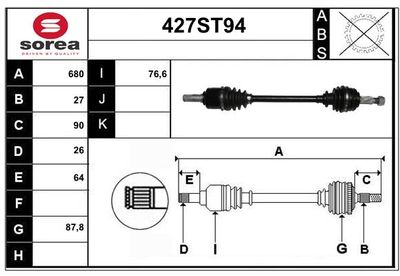 STARTCAR 427ST94 Сальник полуоси для RENAULT KANGOO Express (FW0/1_) 1.6 16V (FW03, FW09, FW0D, FW0U, FW0W, FW13) STARTCAR 427ST94 Сальник полуоси для RENAULT KANGOO Express (FW0/1_) 1.6 16V (FW03, FW09, FW0D, FW0U, FW0W, FW13)