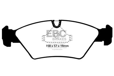 EBC Brakes DP3414C Тормозные колодки и сигнализаторы  для MASERATI BITURBO (Мазерати Битурбо)