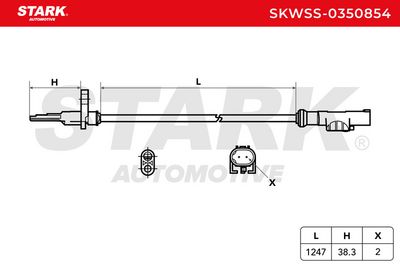 датчик, обороти на колелото STARK SKWSS-0350854