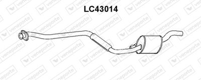 Средний глушитель выхлопных газов VENEPORTE LC43014 для AUTOBIANCHI Y10
