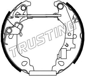 Комплект тормозных колодок TRUSTING 6167 для ZASTAVA 10
