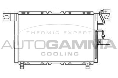 AUTOGAMMA 105644 Радиатор кондиционера  для ISUZU TROOPER (Исузу Троопер)