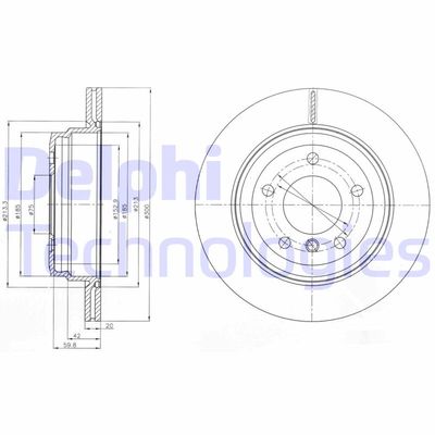 Bromsskiva DELPHI BG4243C