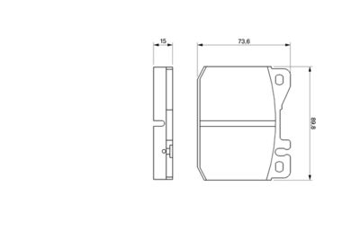 Brake Pad Set, disc brake 0 986 463 921