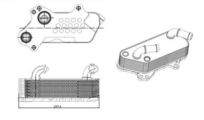 RADIATOR ULEI ULEI MOTOR NRF 31828 4