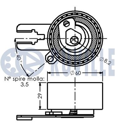 ROLA INTINZATOR CUREA DISTRIBUTIE RUVILLE 542575 1