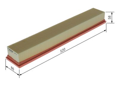 LUFTFILTER BOSCH 1457433043 4