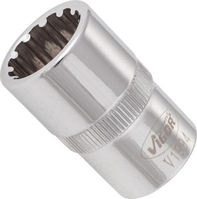 Vigor V1994 Nástrčná hlavice s multiprofilem 16mm 1/2"