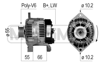 Генератор WILMINK GROUP WG2011800 для RENAULT EXPRESS