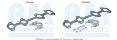 Монтажный комплект, катализатор BM CATALYSTS FK91536 для FIAT STRADA