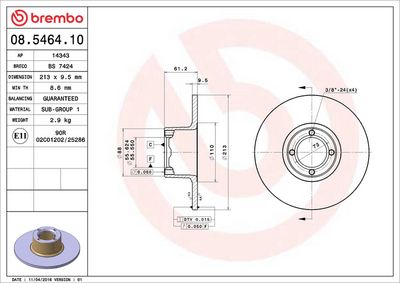 DISC FRANA BREMBO 08546410 1