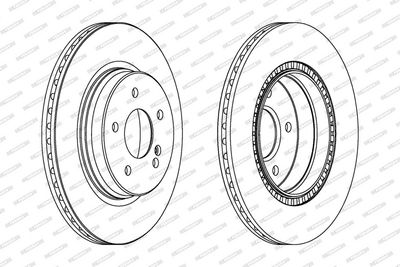 BREMSSCHEIBE FERODO DDF1764 1