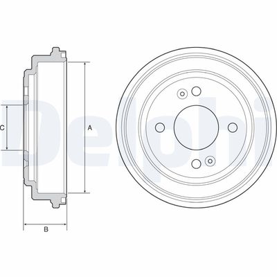 BREMSTROMMEL DELPHI BF551