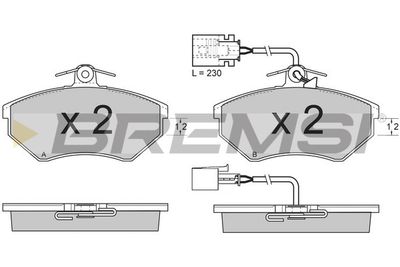 BREMSI BP2638 Тормозные колодки и сигнализаторы  для VW GOLF III (1H1) 2.8 VR6