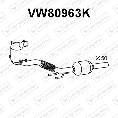 Катализатор VENEPORTE VW80963K для SEAT ARONA