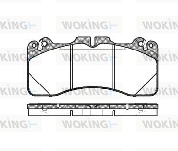 WOKING P15253.10 Тормозные колодки и сигнализаторы  для LEXUS LS (_F4_) 460 (USF40, USF41)