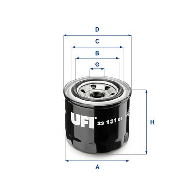 Масляный фильтр UFI 23.131.01 для SUZUKI LJ80