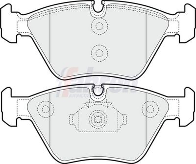 Fahren Brake Pad Set, disc brake FBP3200