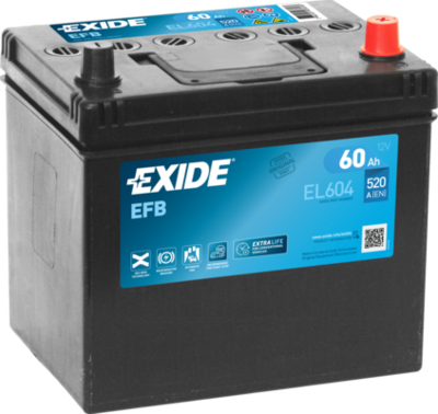 Стартерная аккумуляторная батарея EXIDE EL604 для TOYOTA SOLARA