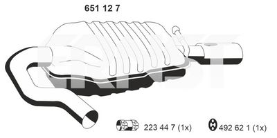 ENDSCHALLDäMPFER ERNST 651127