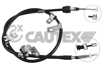 Тросик, cтояночный тормоз CAUTEX 763221 для KIA PICANTO