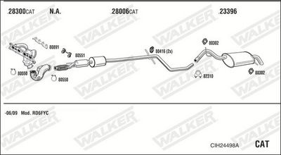Изпускателна система WALKER CIH24498A