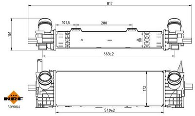 INTERCOOLER COMPRESOR NRF 309084 4