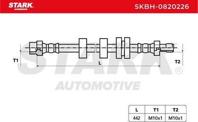 спирачен маркуч STARK SKBH-0820226